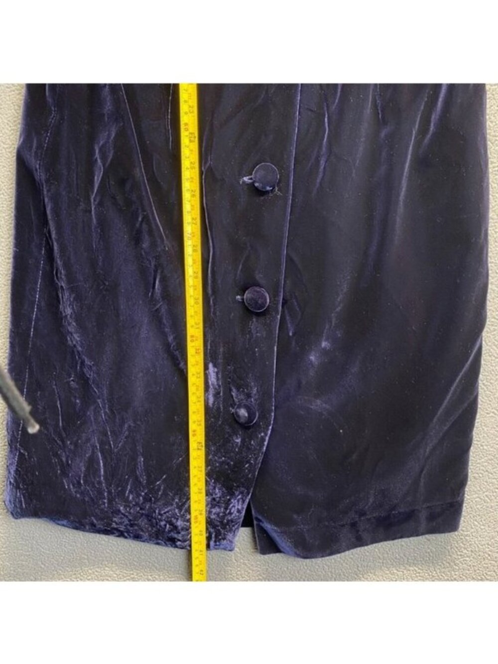 Brooks Brothers Blue Velvet Sheath Knee Length Dress 3/4 Sleeves Size 12 USA - Picture 6 of 6
